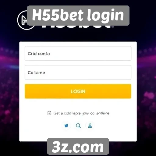 Passo a passo para criar conta no H55bet login