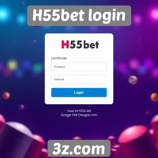 Interface do H55bet login e experiência do usuário